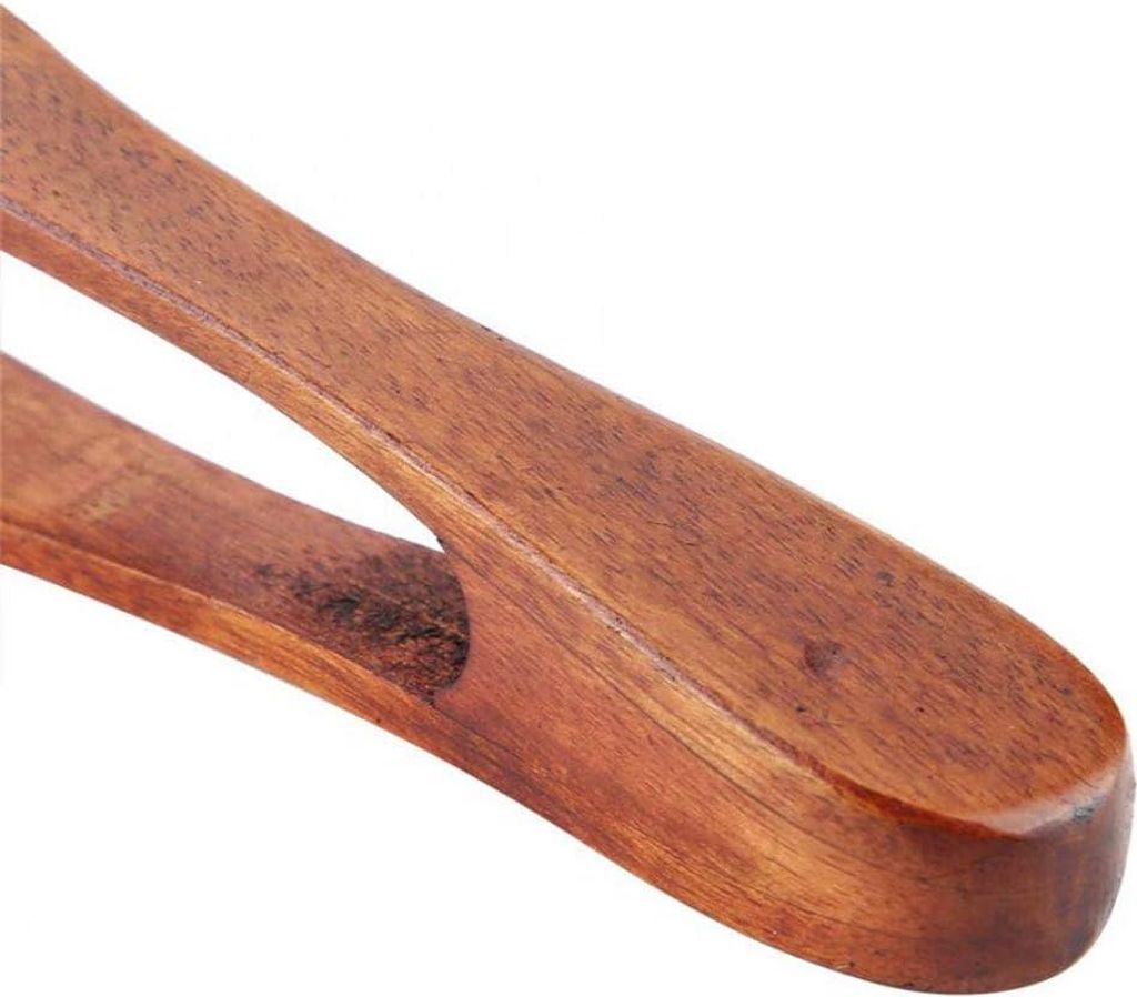 Holz Zange Natürliches Holz Lebensmittelclip - Bambus Teeclip - Geeignet für Toast, Salat, Grill - Nachhaltig und Umweltfreundlich