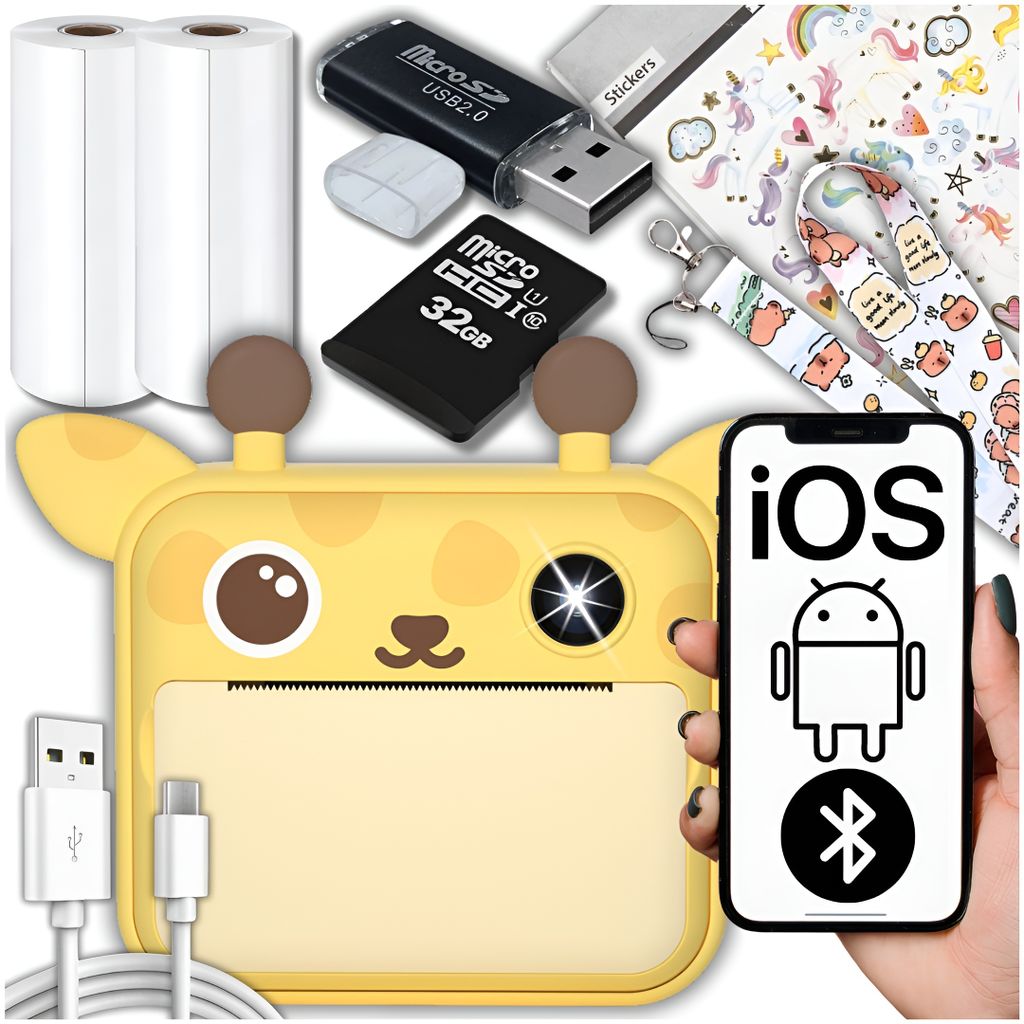 Digitální Instantní Fotoaparát Pro Děti S Tiskárnou 32Gb Obrázek produktu 1