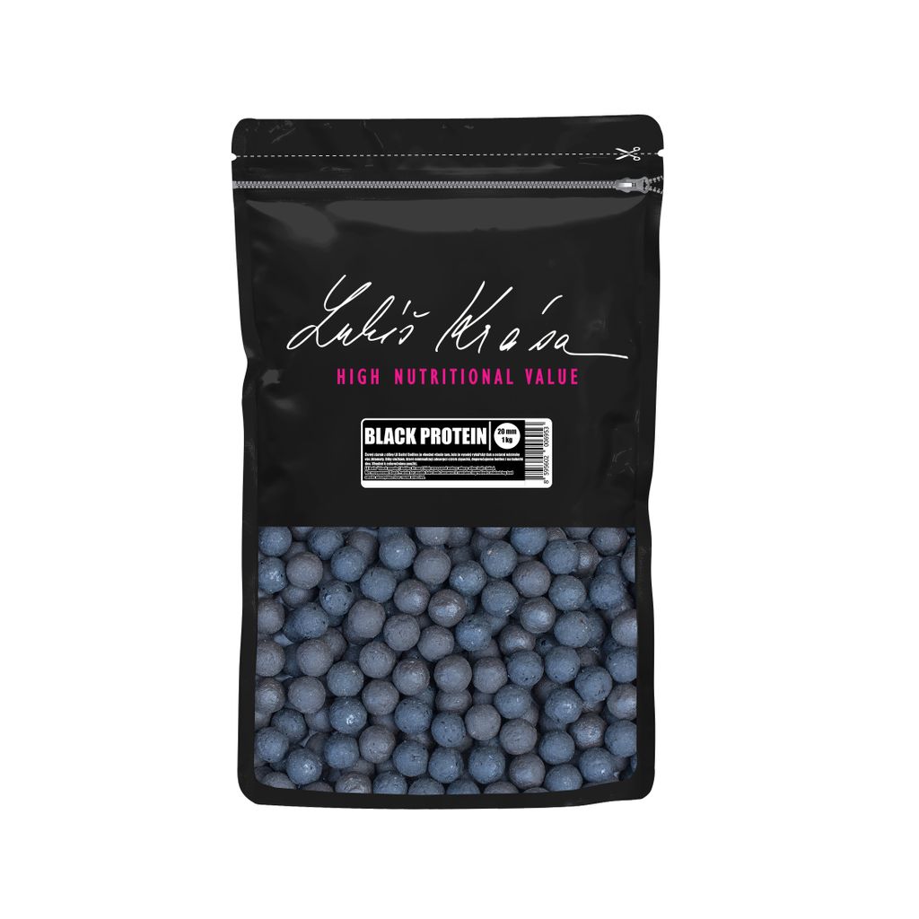 LK Baits Boilies Lukas Krasa Boilies Schwarzes Protein 1kg Produktbild 