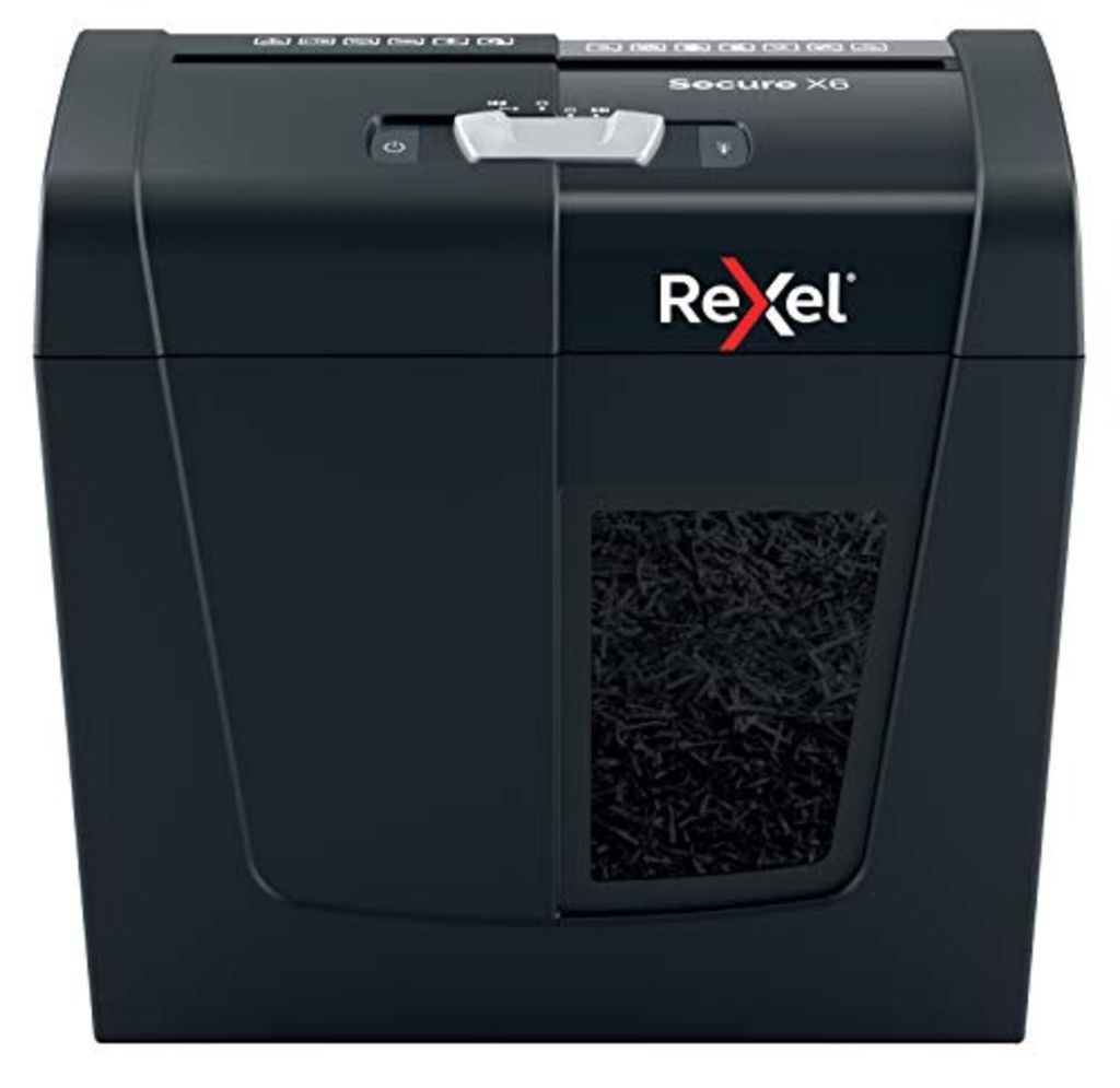 Rexel Secure X6 paper shredder Cross shredding 70 dB Black Productafbeelding 