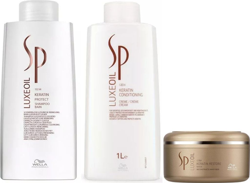 Wella | Pflege-Set Luxe Oil - Shampoo 1000ml - Conditioner Produktbild 