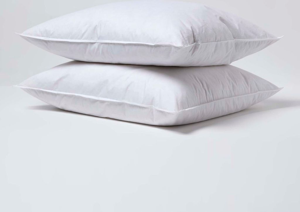 HOMESCAPES 2er-Set Federkissen 60 x 70 cm – Kopfkissen, Produktbild 
