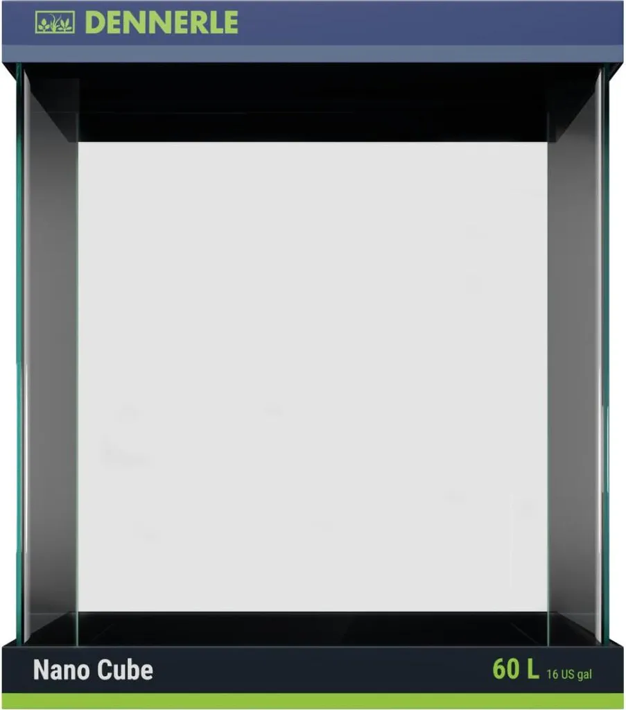 Dennerle Nano Cube 60L - Aquarium 38x38x43 cm avec Vitre Panoramique
