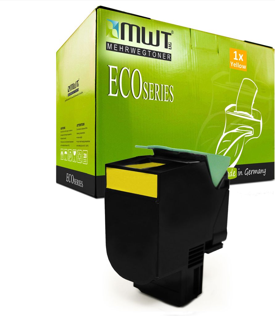 1 Mehrwegtoner kompatible Lasertoner ersetzt Lexmark 0C540H1YG Yellow