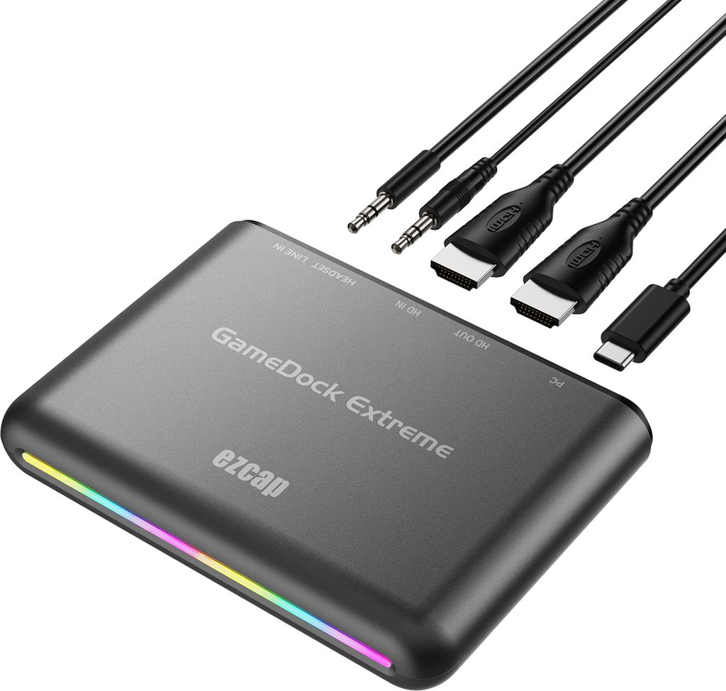 ezcap360B GameDock Extreme HD Capture Card HDR & VRR unterstuetzt RGB Real Color