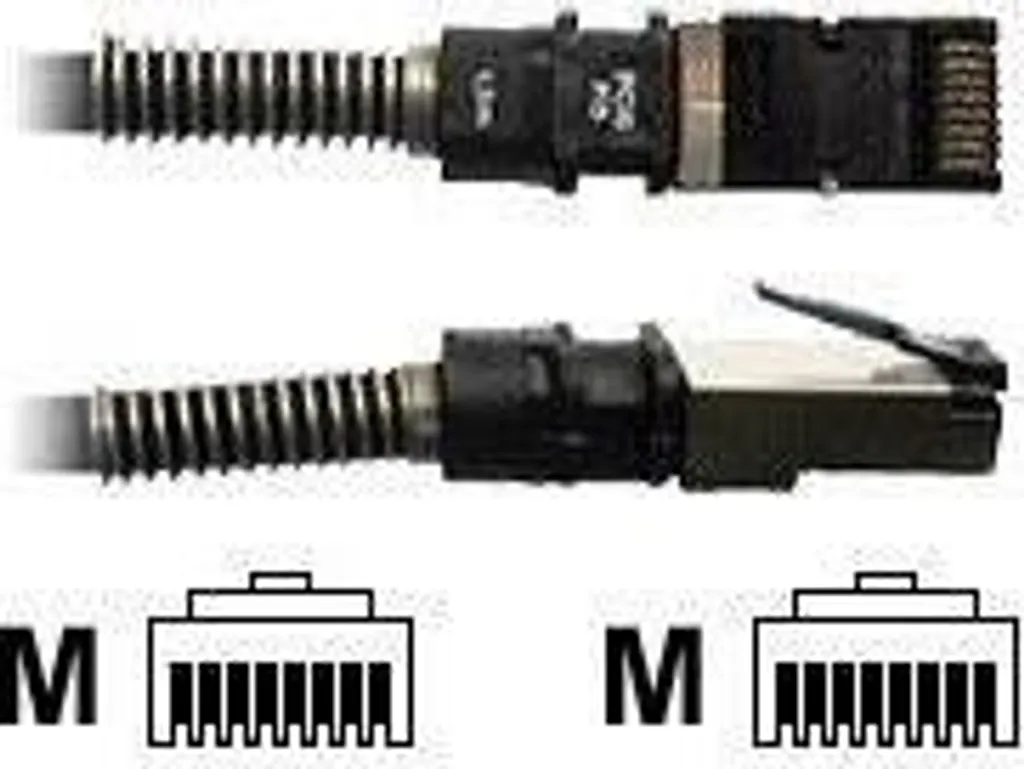 Cordon de brassage Cat.6a UTP Patchsee Noir 12,2m pour Baie Informatique