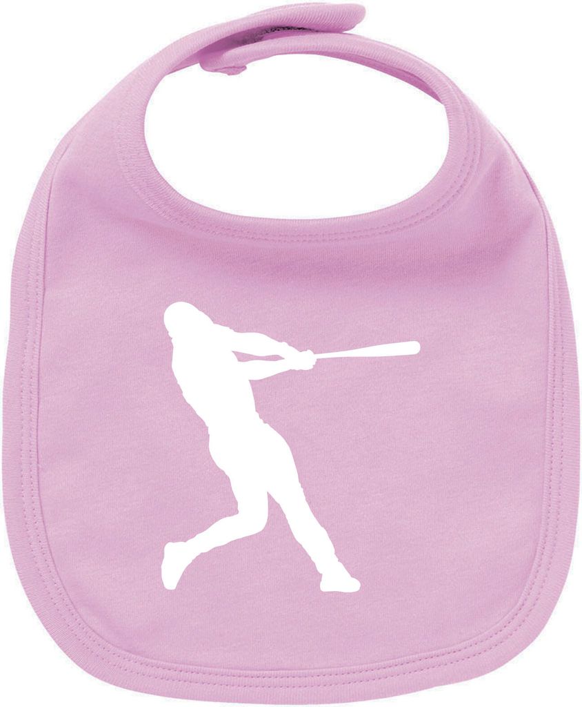 Huuraa Unisex Babylatz Baseball Silhouette Geschenk Babypink Baumwolle Baseball Mitbringsel