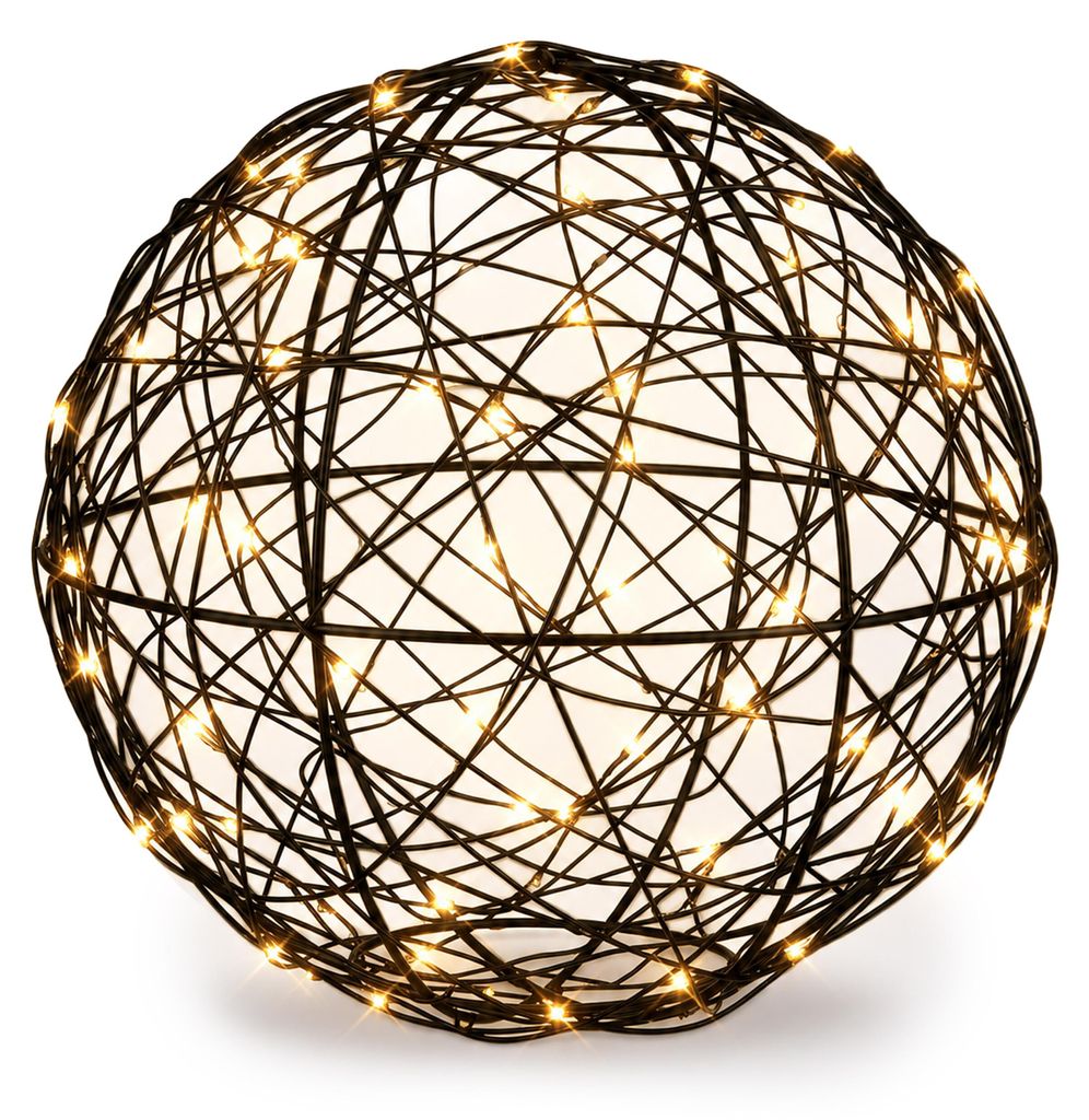Relaxdays, boule décorative LED, alimentée par batterie, Image du produit 
