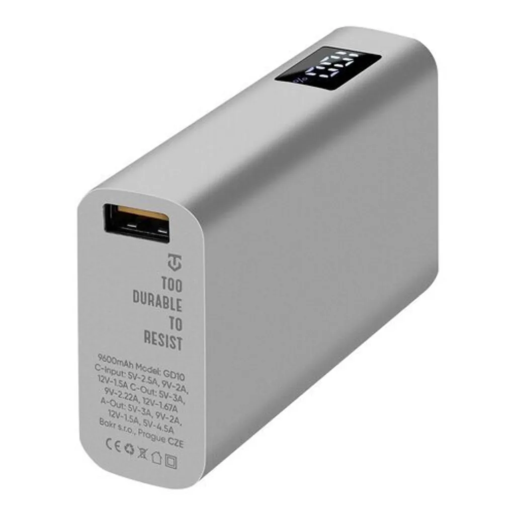 Tactical Powerbank 9600mAh USB-C Power Delivery et Quick Charge Gris - 2