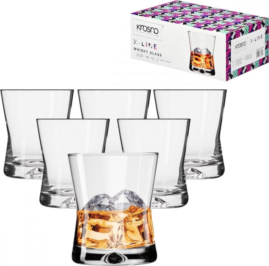 Whiskygläser KROSNO X-line 360 ml Set mit 6 Stück Produktbild 