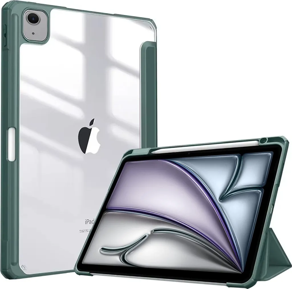 Custodia rigida in cristallo per iPad Air 13 Gen. 6 2024 (Verde)