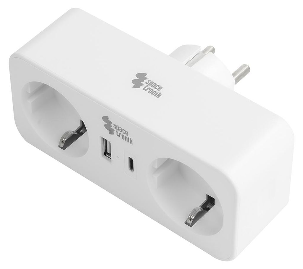 Steckdosenleiste 2xAC 1xUSB 1xUSB-C SPS-PS01W