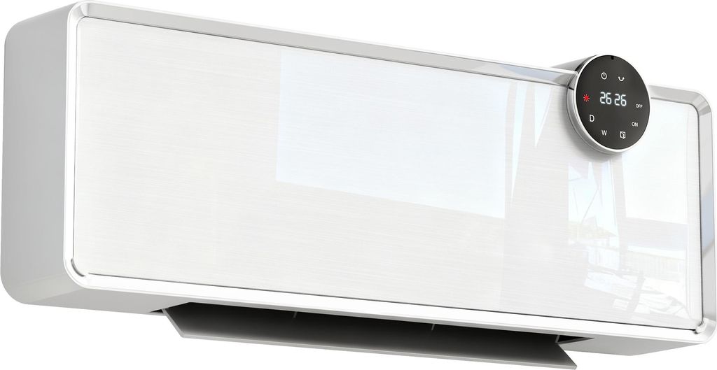 HOMCOM Chauffage mural en céramique 1000/2000W, radiateur Image du produit 