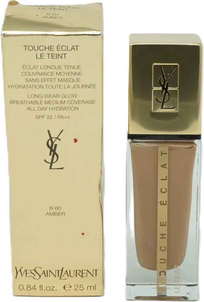 YSL Touche Éclat Le Teint B60 Ambra: Fondotinta Illuminante 24h