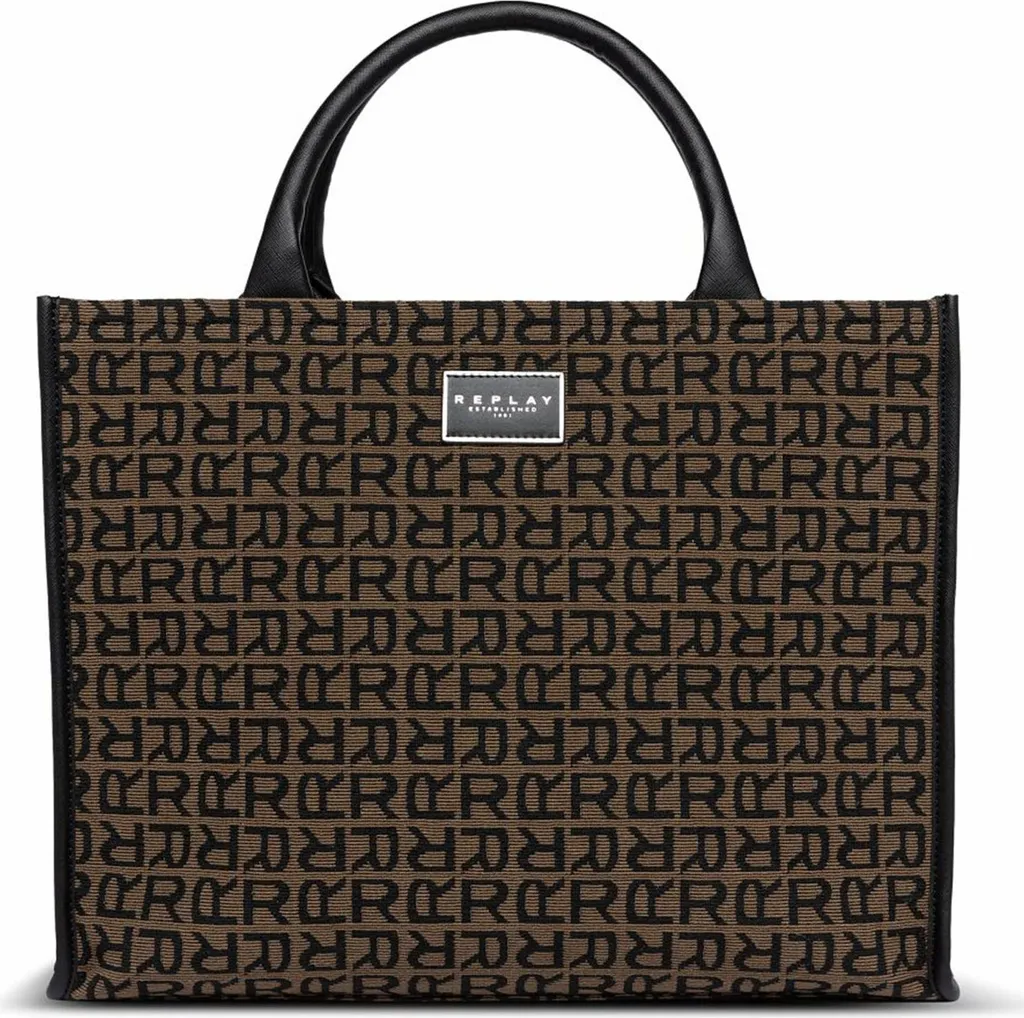 Sac Shopper REPLAY Brun Idéal pour le Travail et le Shopping au Quotidien