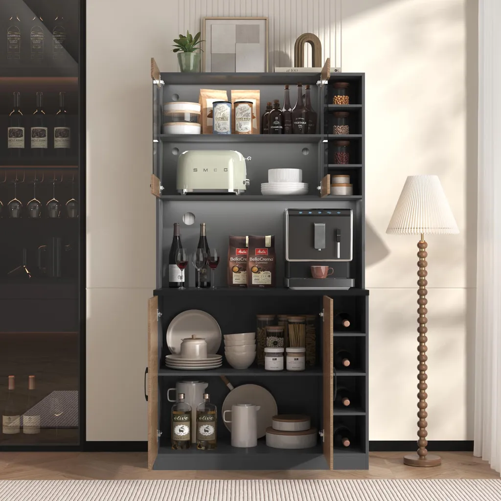 Buffet haut de cuisine pour optimiser l'espace et le rangement - 7