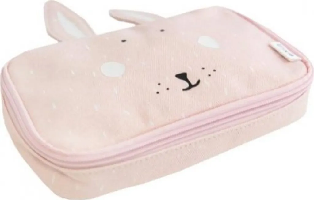 Trousse de rangement rose Mrs Rabbit Trixie pour stylos et crayons