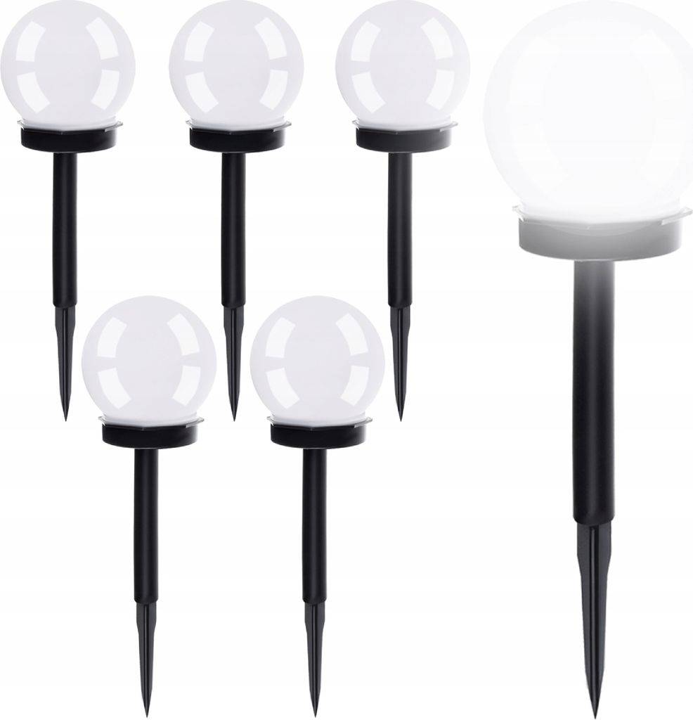 Solární zahradní lampa - koule - sada 6 ks 75189 Obrázek produktu 
