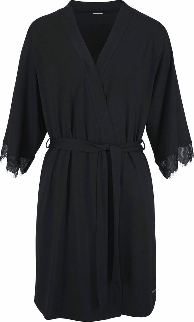 LASCANA Kimono schwarz Größe 36/38