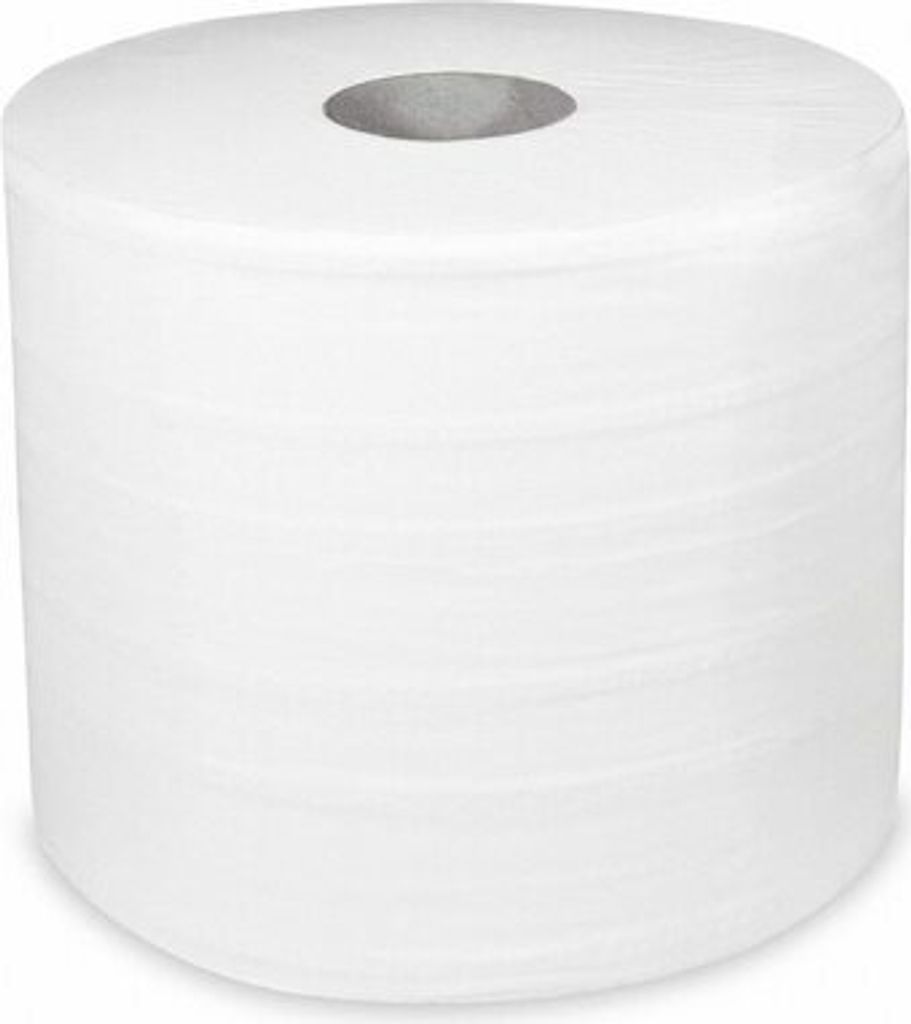 2x Industrie-Putztuchrolle geprägt Tissue 2-lagig Ø 24 x 38cm x 304m weiß