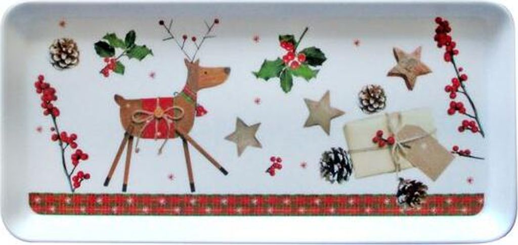 Weihnachten Serviertablett "SOB", 35X16,5X2,3CM