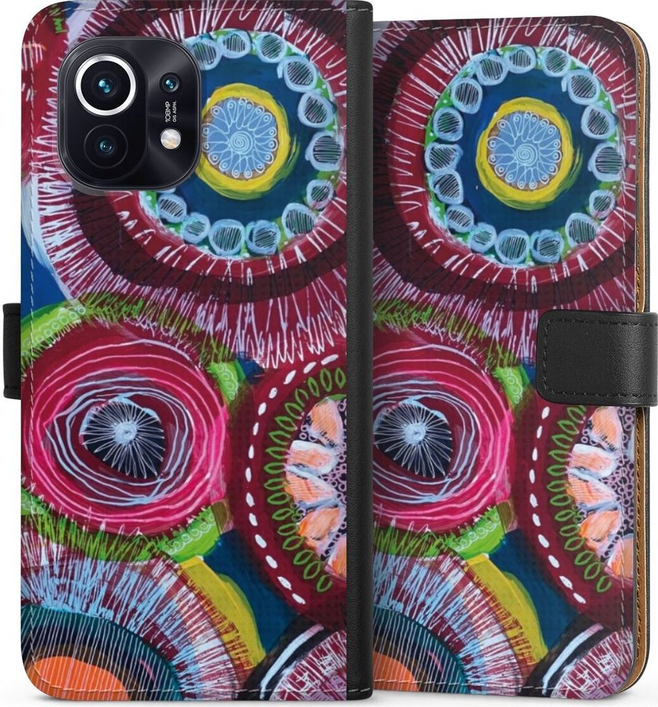 DeinDesign Klapphülle für Xiaomi Mi 11 Handytasche Lederhülle Tasche Farbe Malerei bunt