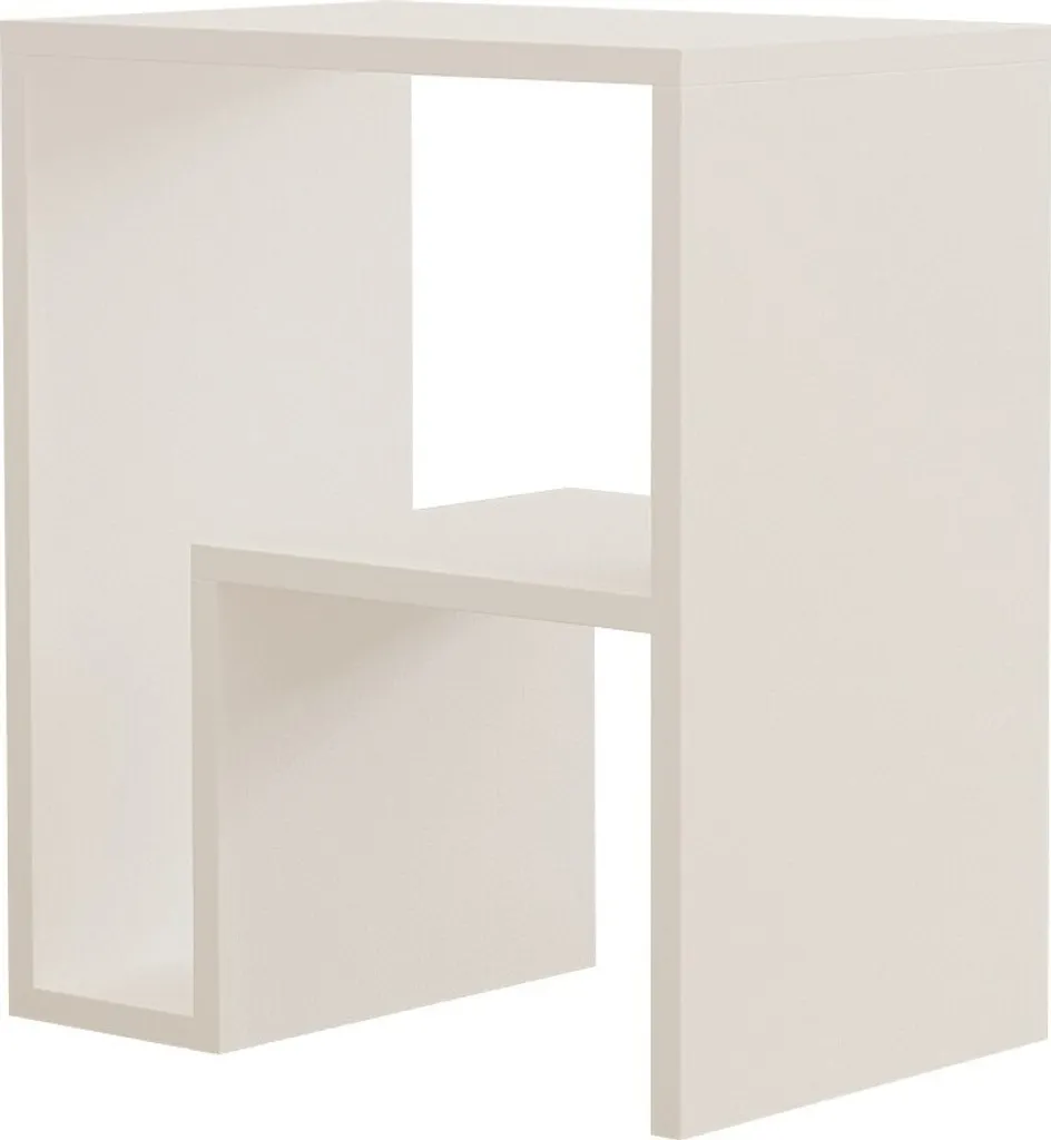 Table d'Appoint Blanche Yepa - Bout de Canapé Moderne et Compact 52 cm - 5