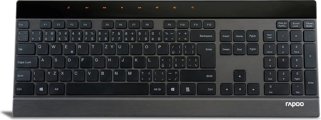 Rapoo E9270P Noir Clavier Ultra-fin 4mm avec Touches Tactiles Vibrantes