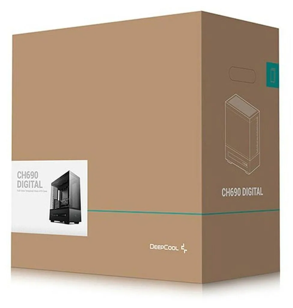 Boîtier PC DeepCool CH690 DIGITAL Noir : Refroidissement et Écran LCD - 2