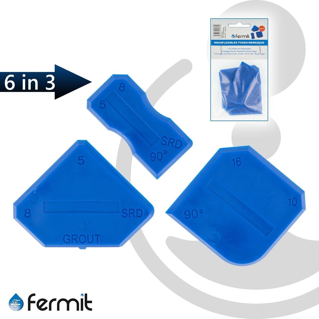 Fermit Fugenwerkzeug 3-teilig 16037 Produktbild 