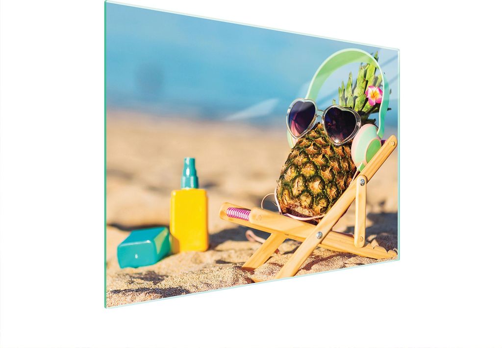 Glasschneidebrett 40x30 Ananas