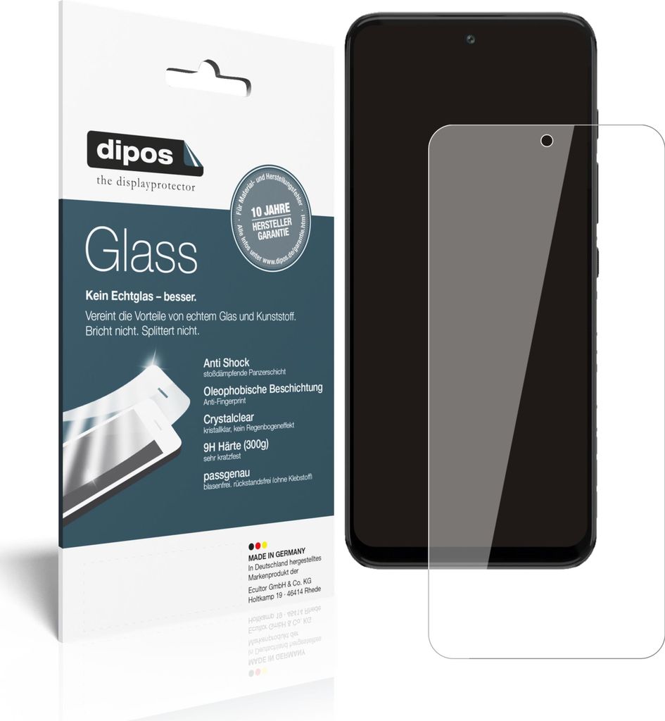 2x Schutzfolie für Motorola Moto G71 - Anti-Shock 9H Folie dipos Glass Kunststoffglas