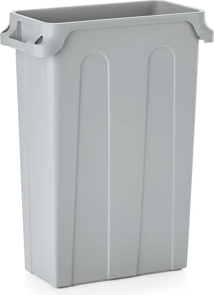 Poubelle 75L Gain de Place Gris Clair : Finis les Débordements !
