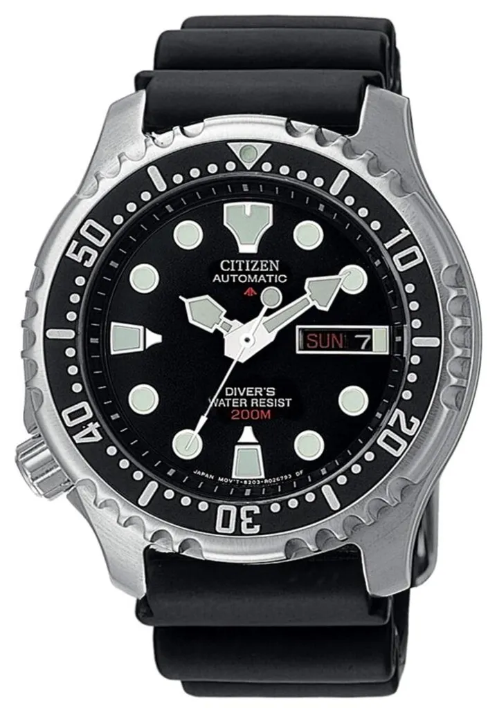 Montre Citizen NY0040-09E Promaster avec Couronne à Gauche et Cadran Noir