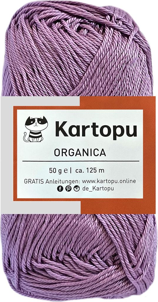 50 Gramm Kartopu Organica Strickgarn K1709 African Violet