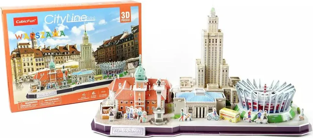 Puzzle 3D Cubic Fun CityLine Varsovie 20271 : Maquette Dante détaillée