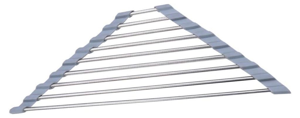 Dreieckiges Abtropfgestell für Waschbecken, 40,5 x 22,7 cm