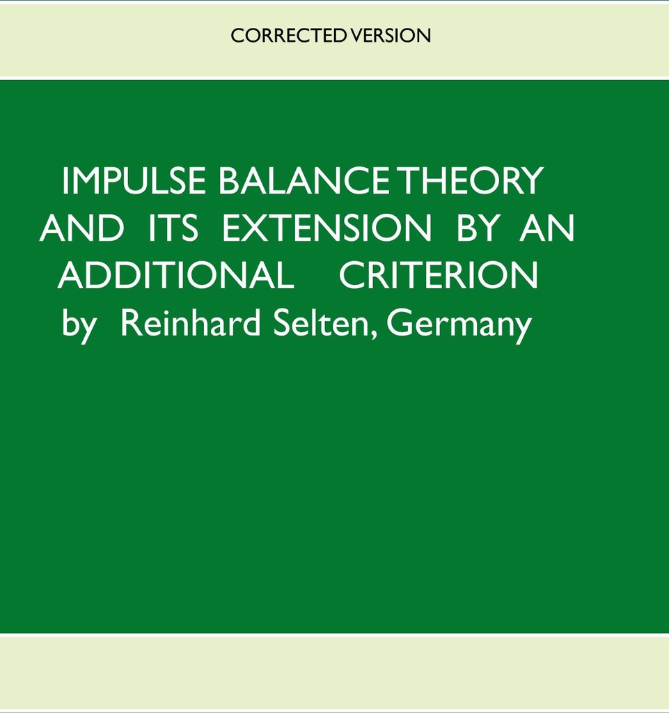 Impulse Balance Theory and its Extension by an Additional Criterion