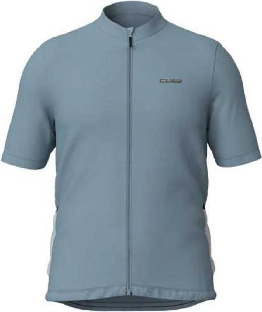 Cube Gravel Kurzarm-radtrikot Blau XL Herren Blau XL