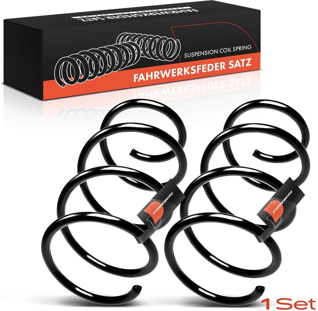 Frankberg 2x Fahrwerksfeder Vorderachse für BMW 5er E60 2.0L 2.2L 2.5L 3.0L 2001-2010