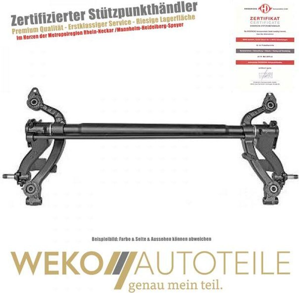 Hinterachse Achsträger Achskörper für Peugeot 206 206+