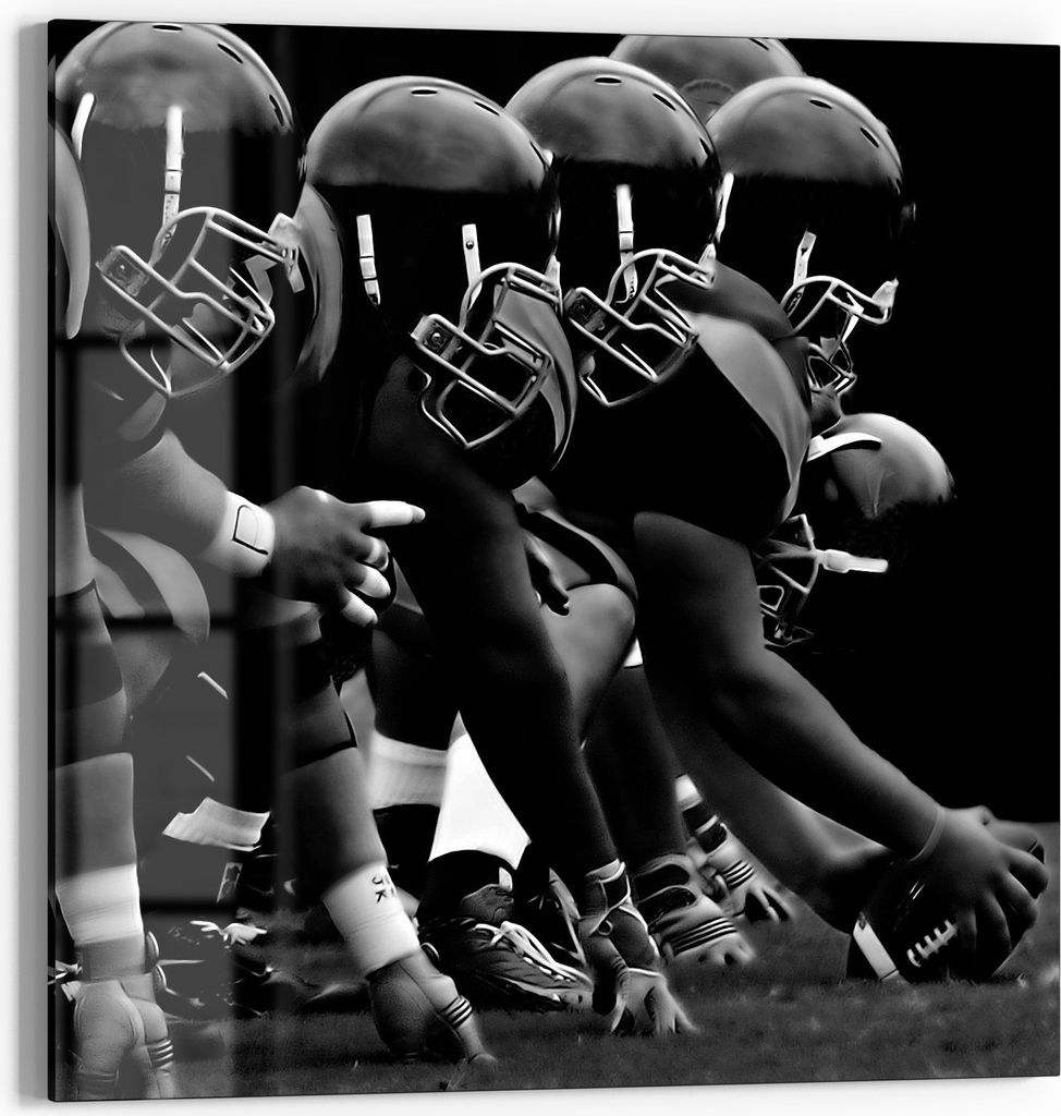 DEQORI Glasbild Acryl 50x50 cm 'Vor dem Sturm' Wandbild Bild modern Deko