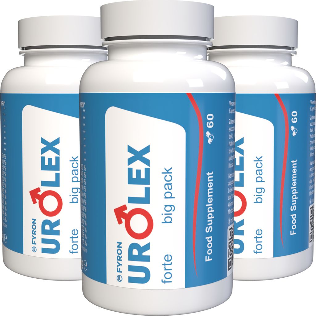 Urolex Forte dla mężczyzn - 180 kapsułek (3 x 60 kapsułek) Zdjęcie produktu 
