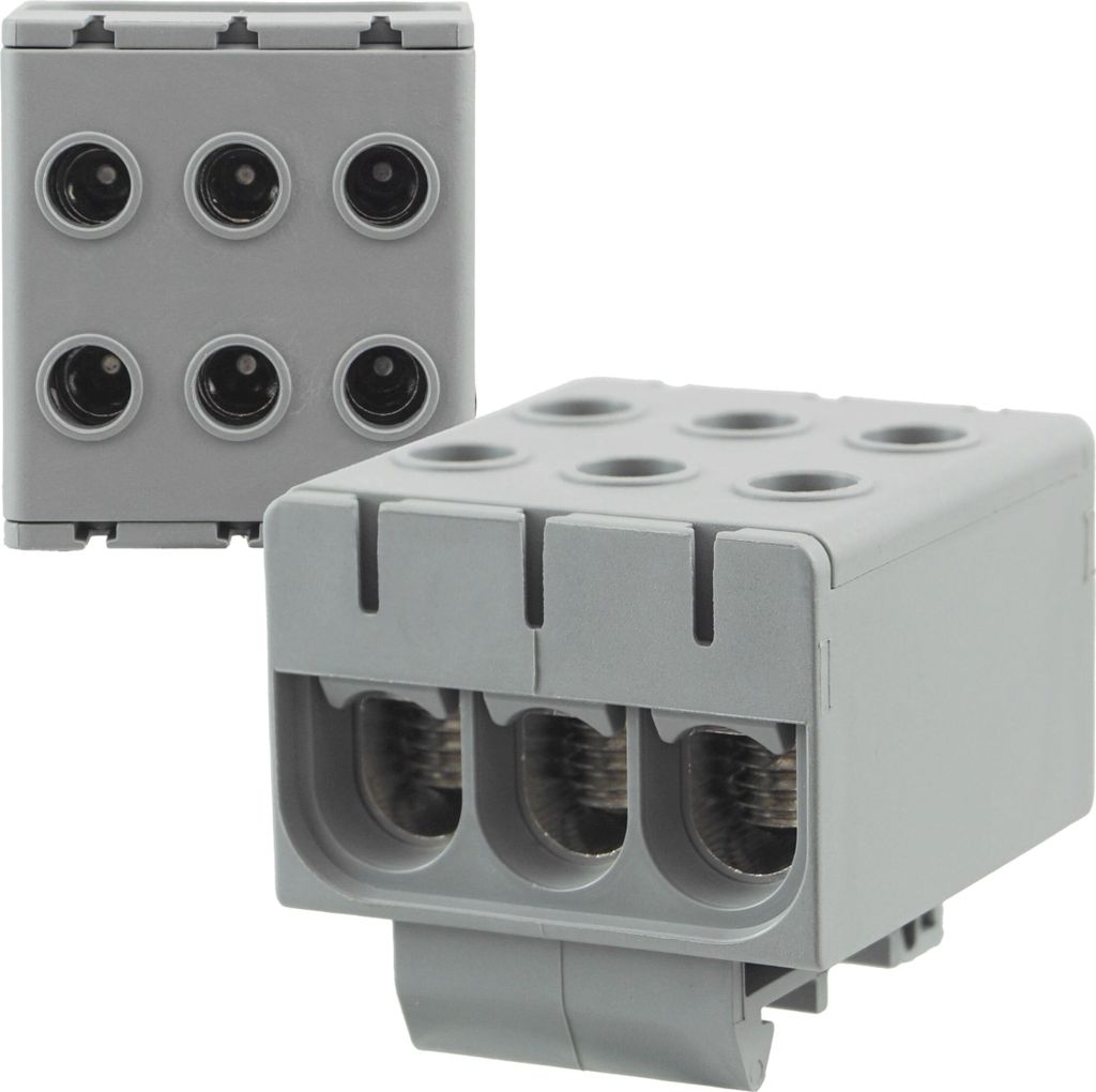 Universalklemme Hutschiene Leitungsklemme Anschlußklemme Klemmblöcke 50mm² Grau