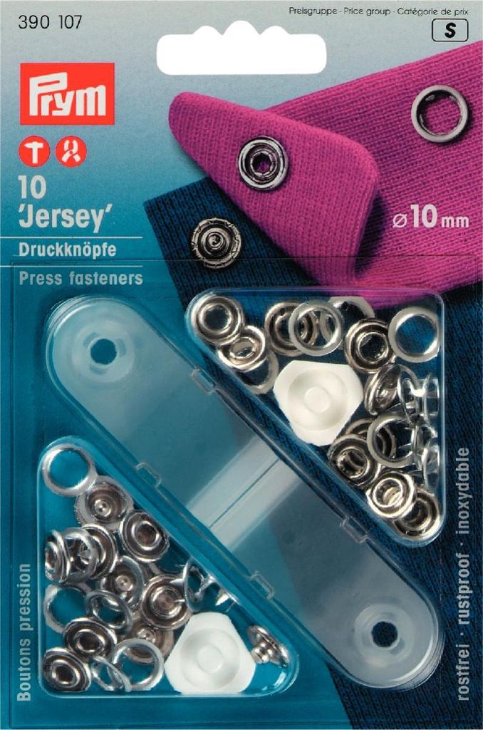 Prym 390107, Nieten-Druckknopf-Verschluss, Metall, Silber, Produktbild 