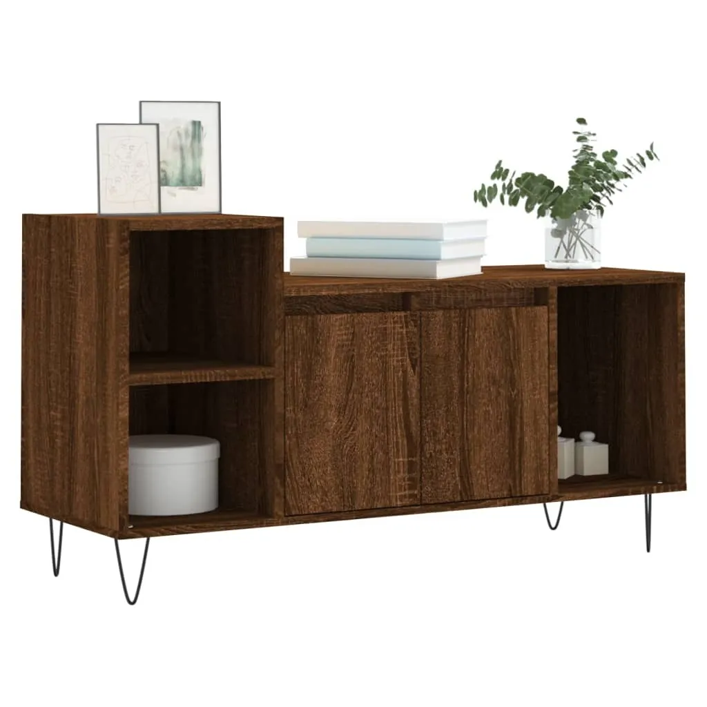 Mobile TV Legno Multistrato SYFAX™ Rovere Marrone 100cm - 3