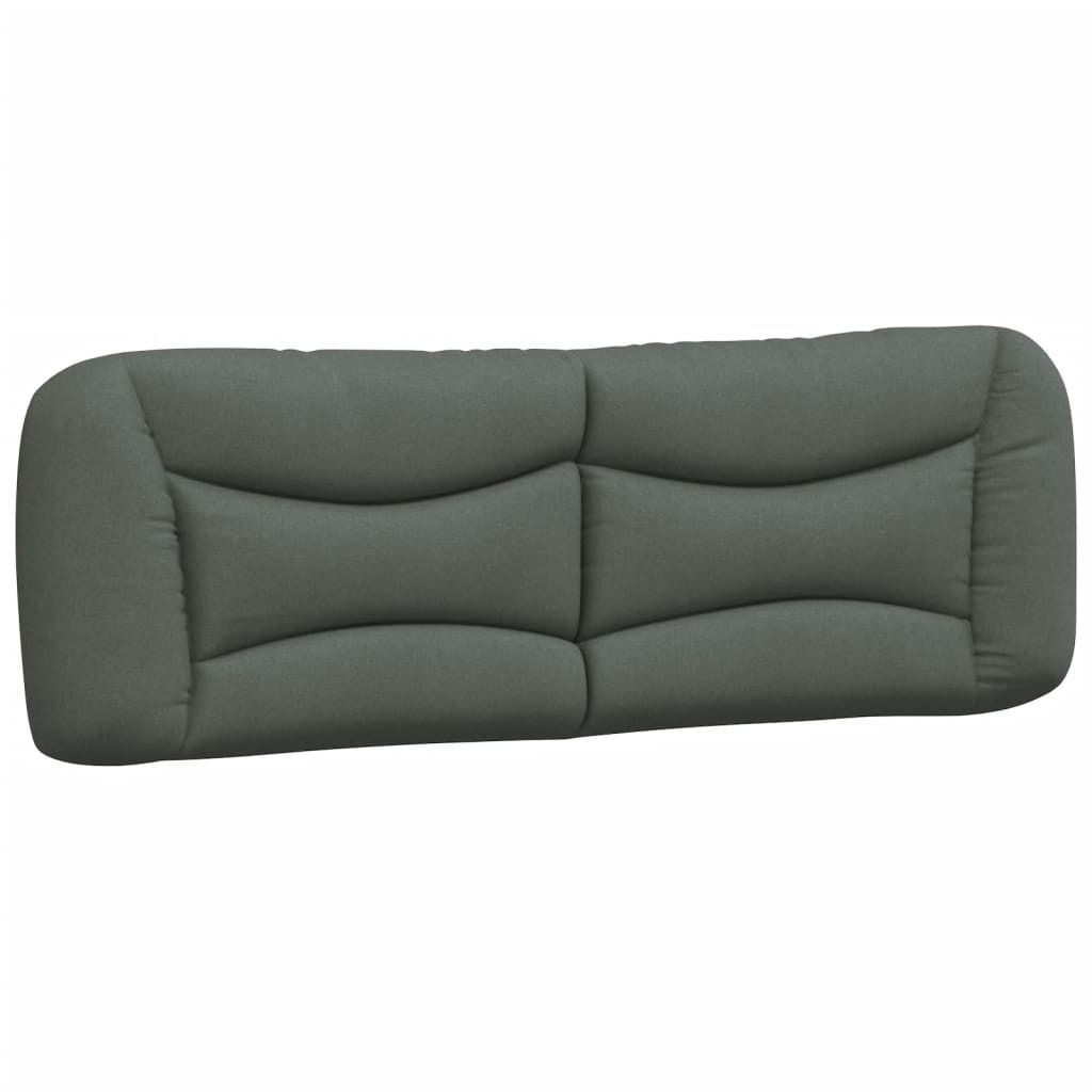 Kopfteil-Kissen "Hvar" Dunkelgrau 160 cm Stoff