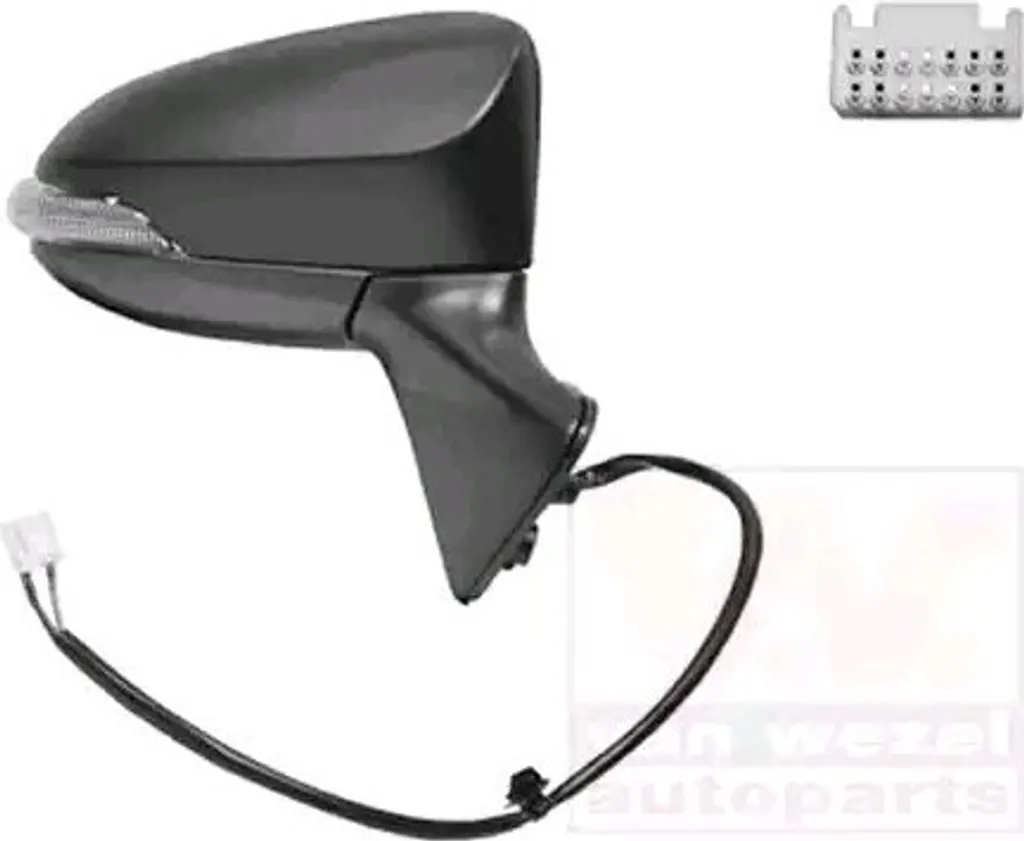 Rétroviseur droit VAN WEZEL 5493818 pour TOYOTA Verso R2 Convexe