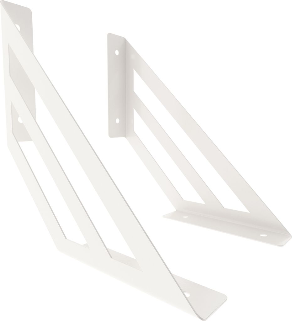 2x sossai Design Regalträger Truss in Weiß 200x200mm Produktbild 