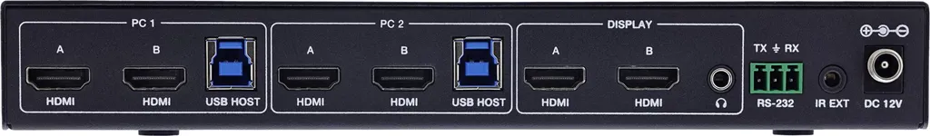 Switch KVM HDMI Double Écran 4K 60Hz InLine pour Partage Clavier et Souris - 4